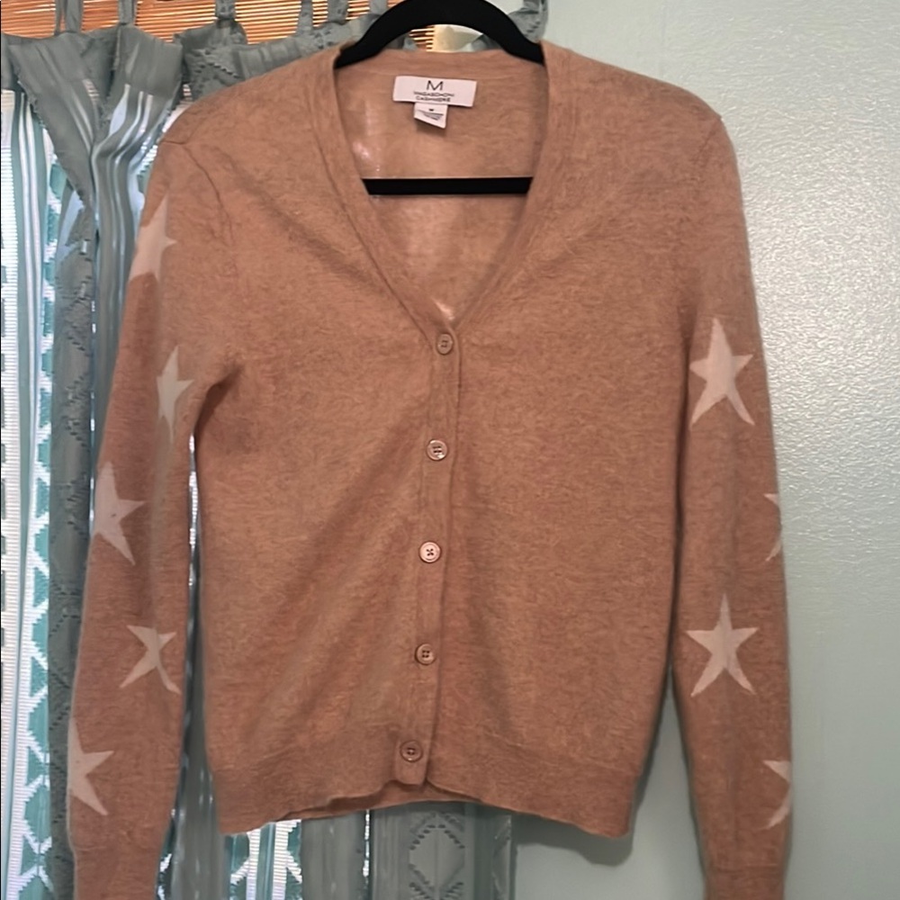 Magaschoni cashmere Star Sleeve V-Neck Cardigan -